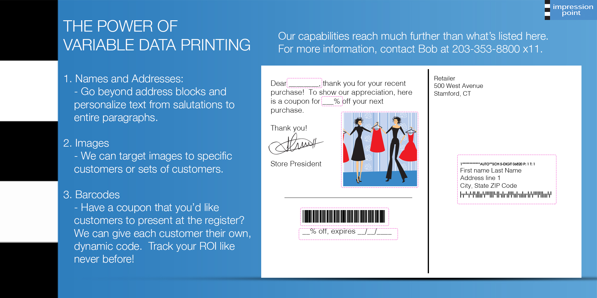 Variable Data Printing and Direct Mail Services from Impression Point